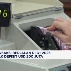 Video: Transaksi Berjalan RI Q1-2025 Cetak Defisit USD 200 Juta