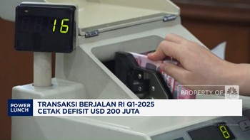 Video: Transaksi Berjalan RI Q1-2025 Cetak Defisit USD 200 Juta