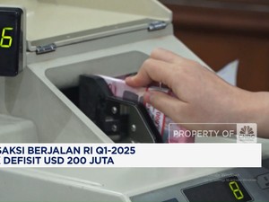 Video: Transaksi Berjalan RI Q1-2025 Cetak Defisit USD 200 Juta