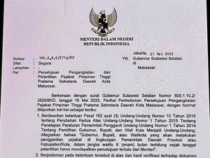 Beredar Surat Mendagri Setujui Andi Zulkifly Dilantik Jadi Sekda Makassar