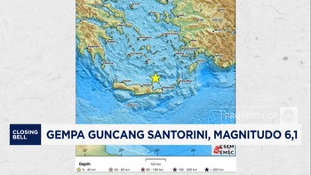 Video: Gempa Guncang Santorini, Magnitudo 6,1