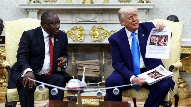 Ruang Oval Memanas! Trump Ungkit Genosida Putih, Afsel Membantah Keras
