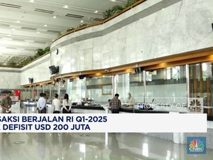 Video: Transaksi Berjalan RI Q1-2025 Cetak Defisit USD 200 Juta