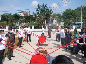 Hadiri Pemusnahan Barang Bukti, Ini Pesan Wabup OKU