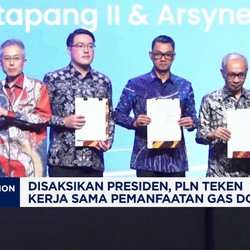Disaksikan Presiden, PLN Teken Kerja Sama Pemanfaatan Gas Domestik
