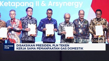 Disaksikan Presiden, PLN Teken Kerja Sama Pemanfaatan Gas Domestik