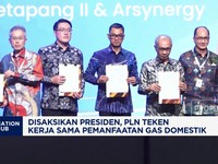 Disaksikan Presiden, PLN Teken Kerja Sama Pemanfaatan Gas Domestik