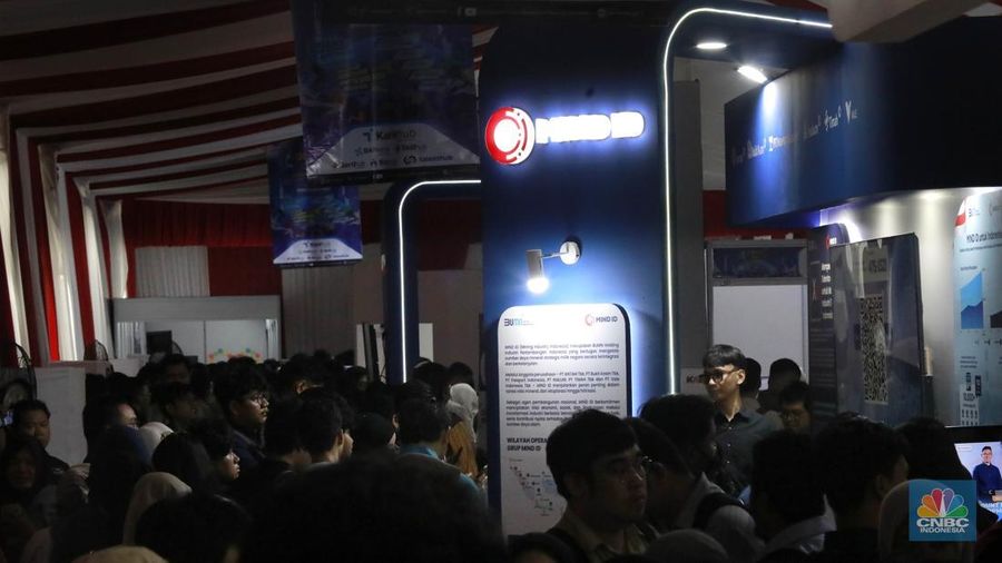 Kementerian Ketenagakerjaan (Kemnaker) menggelar Job Fair Kemnaker 2025 yang diselenggarakan pada 22-23 Mei 2025 di Gedung Kemnaker, Jakarta Selatan. (CNBC Indonesia/Muhammad Sabki)
