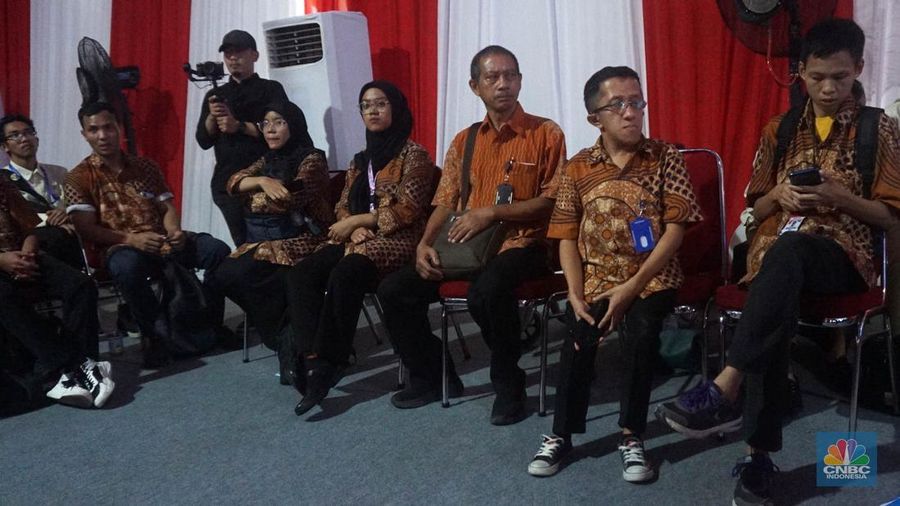 Kementerian Ketenagakerjaan (Kemnaker) menggelar Job Fair Kemnaker 2025 yang diselenggarakan pada 22-23 Mei 2025 di Gedung Kemnaker, Jakarta Selatan. (CNBC Indonesia/Muhammad Sabki)