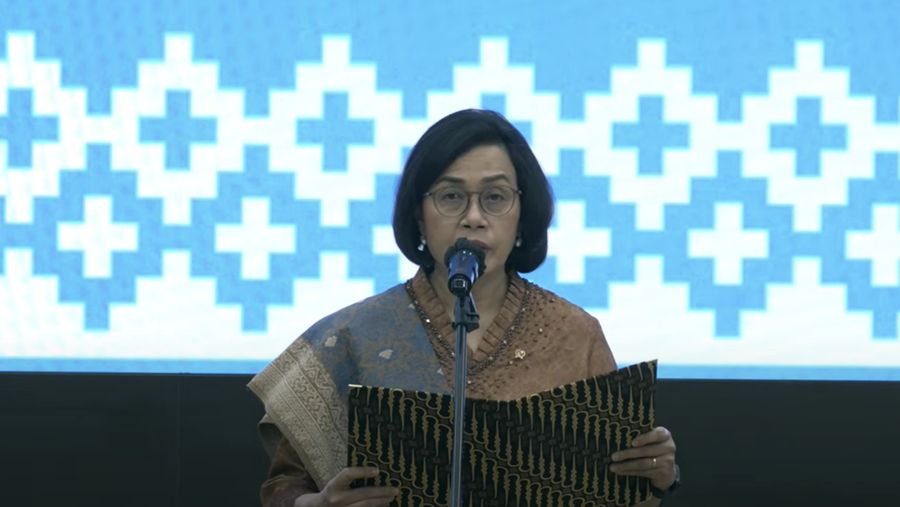 Pelantikan pejabat eselon I  Kementerian Keuangan, Jumat (23/5/2025). (YouTube/Kementerian Keuangan)