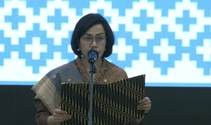 Pelantikan pejabat eselon I  Kementerian Keuangan, Jumat (23/5/2025). (YouTube/Kementerian Keuangan)