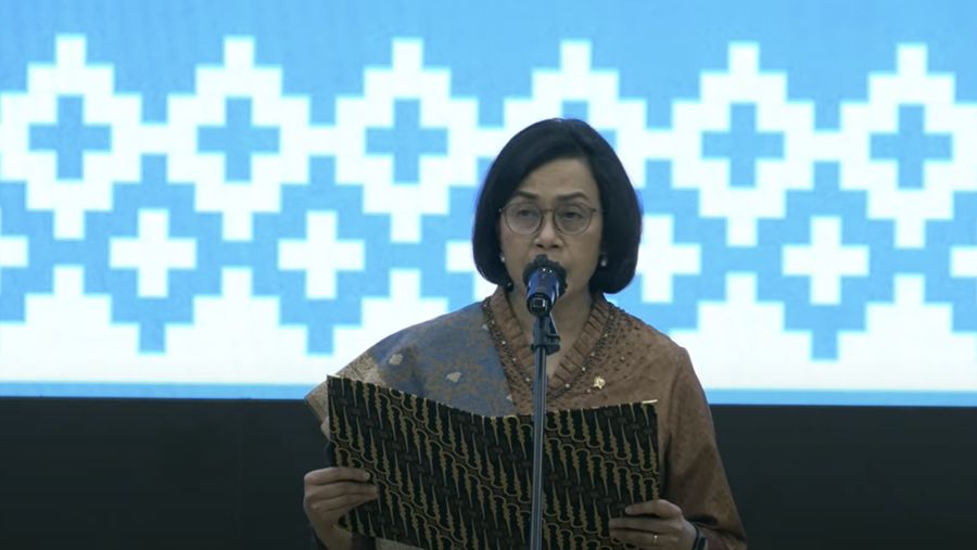 Pelantikan pejabat eselon I Kementerian Keuangan, Jumat (23/5/2025). (YouTube/Kementerian Keuangan)