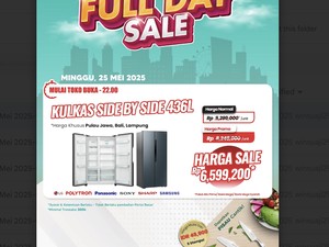 Murahnya Kulkas Side by Side 436L di Transmart Full Day