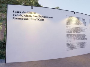 Pameran Suara dari Hulu Suarakan Perlawanan Perempuan Adat Long Pelban
