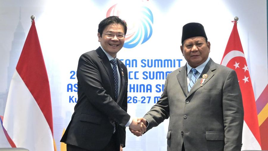 Presiden Prabowo Subianto melakukan pertemuan bilateral di sela-sela Konferensi Tingkat Tinggi Ke 46 ASEAN, di Kuala Lumpur Convention Center, Senin (26/5/2025). (Dok BPMI)