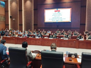 Komisi I DPR Rapat Tertutup dengan Panglima TNI dan 3 Kepala Staf