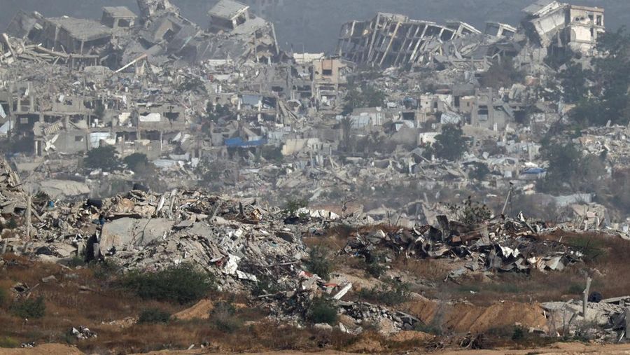 ISRAEL-PALESTINIANS/GAZA A general view shows destruction in North Gaza, as seen from Israel, May 27, 2025 REUTERS/Amir Cohen TPX IMAGES OF THE DAY