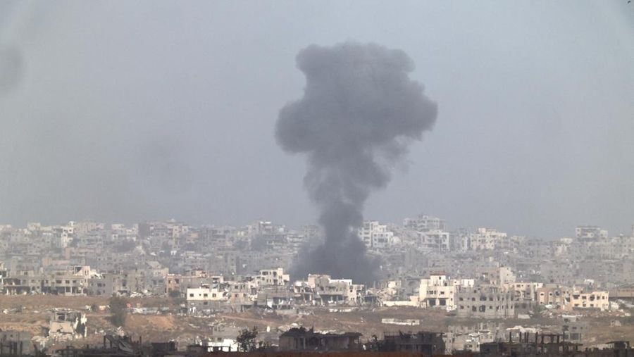 ISRAEL-PALESTINIANS/GAZA A general view shows destruction in North Gaza, as seen from Israel, May 27, 2025 REUTERS/Amir Cohen TPX IMAGES OF THE DAY