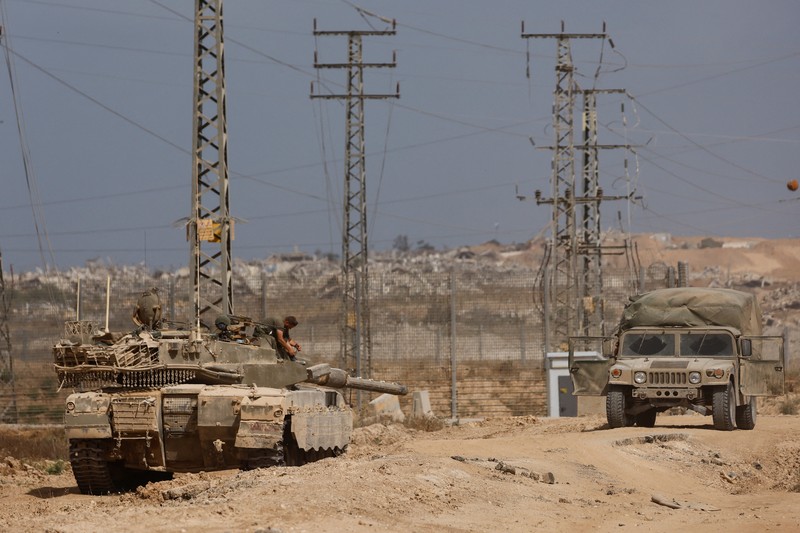 A general view shows destruction in North Gaza, as seen from Israel, May 27, 2025 REUTERS/Amir Cohen     TPX IMAGES OF THE DAY