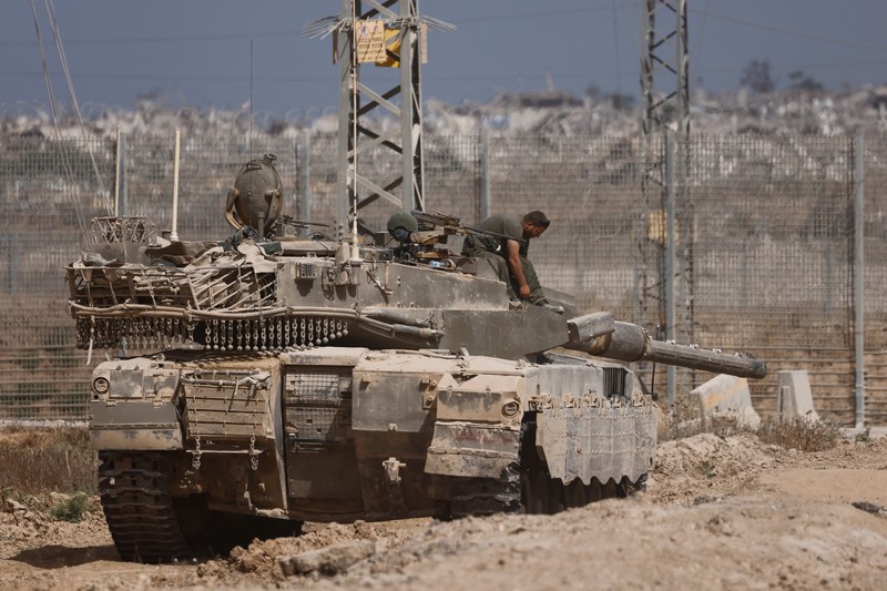 A general view shows destruction in North Gaza, as seen from Israel, May 27, 2025 REUTERS/Amir Cohen     TPX IMAGES OF THE DAY