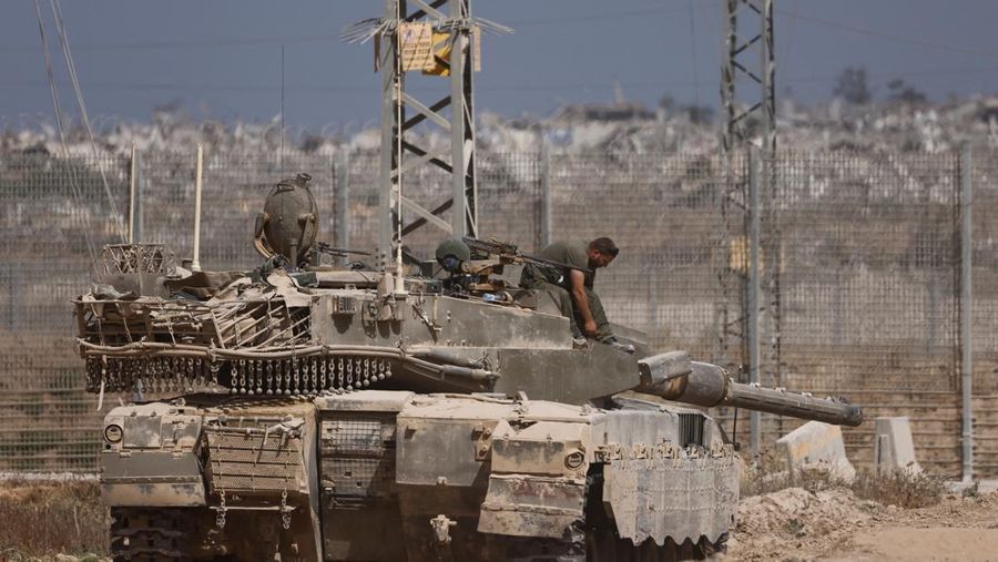 A general view shows destruction in North Gaza, as seen from Israel, May 27, 2025 REUTERS/Amir Cohen     TPX IMAGES OF THE DAY