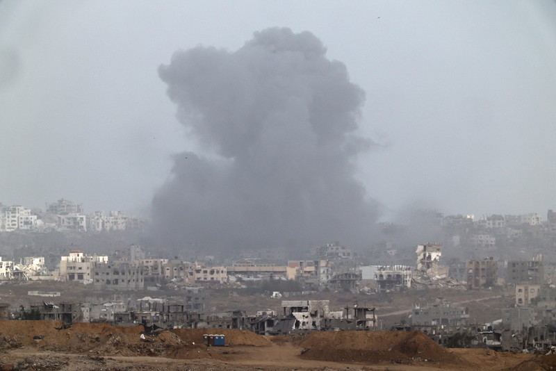 A general view shows destruction in North Gaza, as seen from Israel, May 27, 2025 REUTERS/Amir Cohen     TPX IMAGES OF THE DAY
