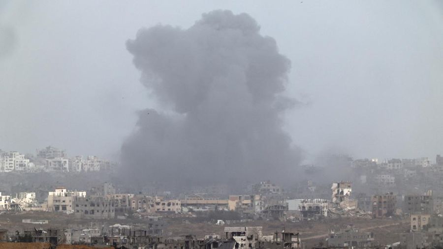 A general view shows destruction in North Gaza, as seen from Israel, May 27, 2025 REUTERS/Amir Cohen     TPX IMAGES OF THE DAY
