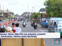Video: Pengusaha Truk Protes Dilarang Lewat Jalan Pemalang-Batang
