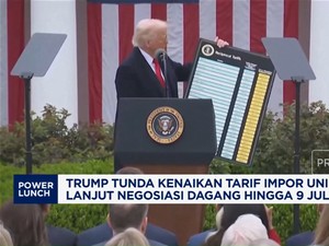 Lanjut Negosiasi, Trump Tunda Kenaikan Tarif Impor Uni Eropa