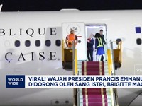 Video: Viral! Wajah Presiden Prancis Emmanuel Macron Didorong Istri