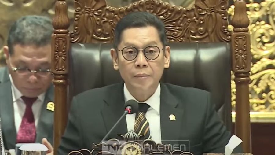 Wakil Keua DPR RI, Adis Kadir saat Rapat paripurna DPR RI ke-19 masa persidangan III tahun sidang 2024-2025. (YouTube/DPR RI)