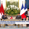 Video: Prabowo & Macron Tanda Tangan Perjanjian di Candi Borobudur