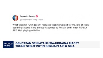 Video: Gencatan Senjata Rusia-Ukraina Macet,Trump: Putin Main Api