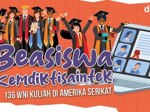 Infografis: Beasiswa Kemdiktisaintek, 136 WNI Kuliah di Amerika Serikat