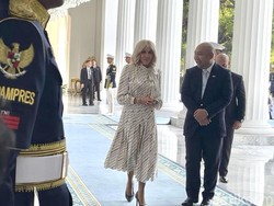 Momen Didit Ngobrol dengan Brigitte Macron di Istana Merdeka Momen Didit Ngobrol dengan Brigitte Macron di Istana Merdeka
