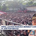 Video: Miris, Lautan Manusia Berebut Cari Kerja di Job Fair Bekasi