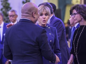 Momen Didit Akrab Ngobrol Bareng Brigitte Macron saat Dinner di Istana