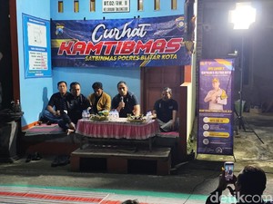 Cara Polres Blitar Kota Serap Aspirasi Jaga Kamtibmas di Pos Kamling