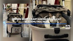 Momen Bobby Kartanegara the Cat Bertemu Macron