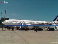 Prabowo & Macron Tiba di Yogyakarta