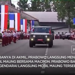 Prabowo Sopiri Macron Naik Maung Di Akmil Magelang