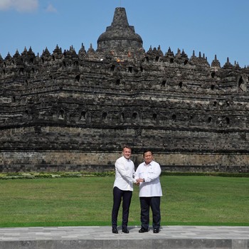 Kemegahan Borobudur Jadi Latar Pertemuan Prabowo-Macron