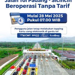 Asyik! Tol Pertama di Padang Resmi Dibuka dan Masih Gratis