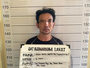 Onggi Ditangkap karena Edarkan Narkoba di Lahat, 35 Bungkus Sabu Disita