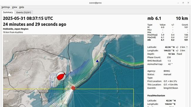 Gempa M6,1 Guncang Hokkaido, BMKG Ungka Pemicunya-Efek ke RI