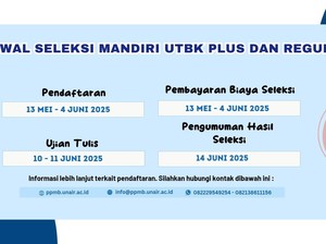 Jadwal dan Cara Daftar Jalur Mandiri Unair dengan Skor UTBK-SNBT 2025