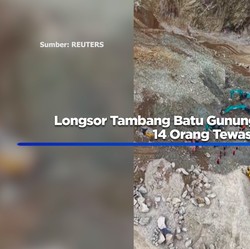 Video: Longsor Tambang Batu Gunung Kuda Cirebon, 14 Orang Tewas