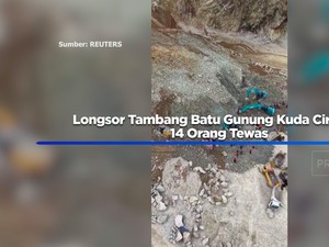  Longsor Tambang Batu Gunung Kuda Cirebon, 14 Orang Tewas