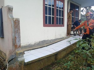 43 Rumah Rusak Imbas Pergerakan Tanah di Sukamantri Ciamis