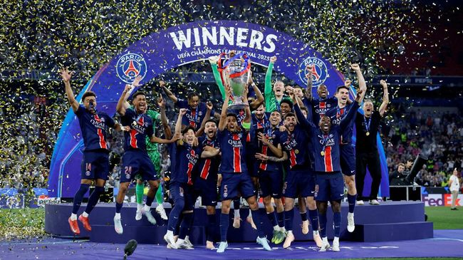 Bungkam Inter Milan 5-0, Momen PSG Juara Liga Champions-Trebel Winner